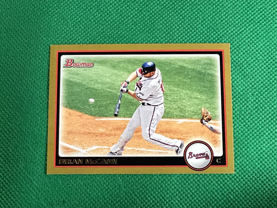 2010 Bowman Gold #166 Brian McCann Atlanta Braves - Image 1 of 1