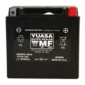 Yuasa AGM Battery - YTX14L YUAM7RH4L
