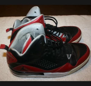 NIKE AIR JORDAN SC-3 BRED FLIGHT MENS SNEAKERS 2013 US SIZE 11  RED/BLACK! - Picture 1 of 6