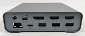 16-in-1 Docking Station Dual 4K HDMI DisplayPort 65W Charging USB-C USB 3.0 Hub - Picture 1 of 15