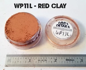 WP11-L DAVE'S WEATHERING POWDERS LARGE SIZE ALL NATURAL PIGMENT RED CLAY - Picture 1 of 2