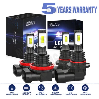 For Ford Transit-150 250 350 Base Van 2015-2022 LED Headlight Bulbs Kit 9005 H11 - Image 1 of 4