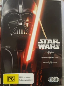 STAR WARS TRILOGY DVD BOX SET EPISODE IV V VI A NEW HOPE THE EMPIRE STRIKES BACK - Picture 1 of 3