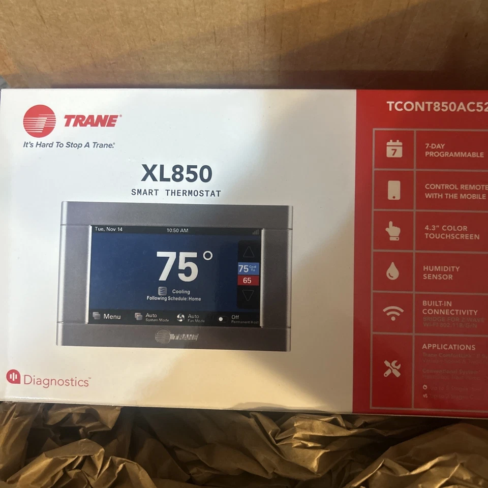 OEM Trane ComfortLink II XL850 Thermostat - Image 1 of 1