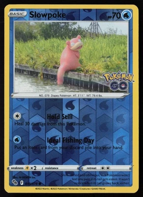 Pokemon Slowpoke 019/078 Pokemon GO Reverse Holo Pack Fresh - NM - Image 1 of 2
