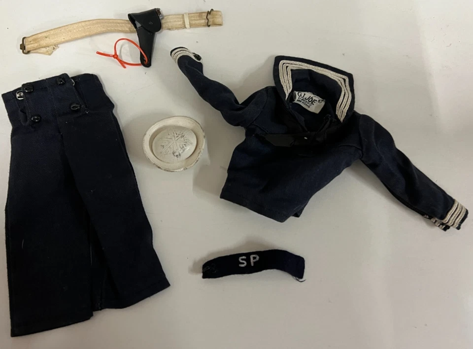 GI Joe Vintage 1964 Hong Kong R Tag Shore Patrol Unform with Full Zipper - Image 1 of 4