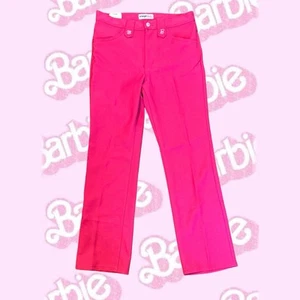 Wrangler Barbie High Rise Boot Cut Pants Jeans Size 29 x 32 Hot Pink Rancher NWT - Picture 1 of 5