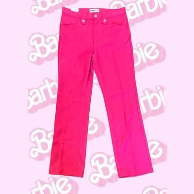 Wrangler Barbie High Rise Boot Cut Pants Jeans Size 29 x 32 Hot Pink Rancher NWT - Image 1 of 4