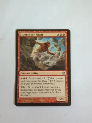MISPRINT | MISCUT MTG Magic The Gathering Stoneshock Giant Uncommon - Image 1 of 2