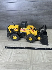 Vintage Tonka Mighty 728 Pressed Steel & Plastic Yellow Front End Loader Dozer - Picture 1 of 17