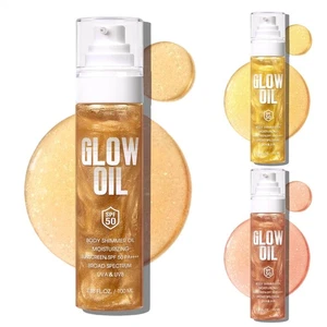 Glitzer schimmertes Körperglühenöl, breites Spektrum -SPF 50 -Lotion mit Pail - Bild 1 von 13
