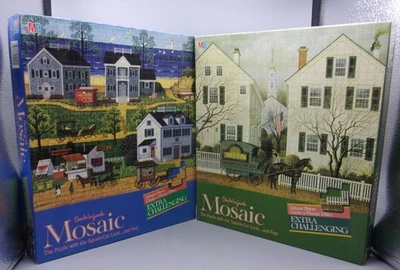 2 Charles Wysocki Extra Challenging Mosaic Puzzles- Gull's Nest & Jacob Dove NEW - Image 1 of 4