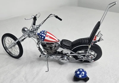 Franklin Mint Easy Rider Captain America Chopper Harley 1:10 Diecast Model - Image 1 of 4