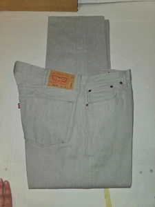 Levis 501xx Original Shrink To Fit Button Fly grey Rigid NEW 42 X 32 - Picture 1 of 9
