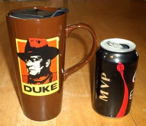 [DUKE] JOHN WAYNE, "A MAN'S GOT TO DO WHAT.", [JUMBO & TALL] CERAMIC COFFEE CUP - Picture 1 of 10