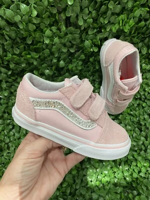 VANS Niño Pequeño Old Skool Rosa/Blanco - Talla 7 Foto 1 de 4