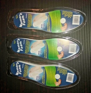 6 plantillas de espuma viscoelástica almohadillas cojín pies zapatos caminar correr hombres o mujeres - Imagen 1 de 5