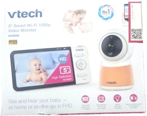 VTech Smart Wi-Fi 1080p Video Baby Monitor System with 5” Display Night-Light, a - Picture 1 of 18