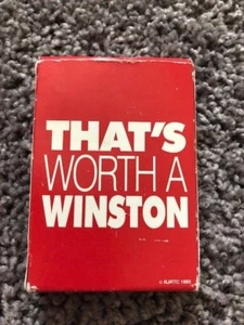 Collectible Tha'ts Worth A Winston 1973 Deck of Playing Cards - Promotional Item - Picture 1 of 5