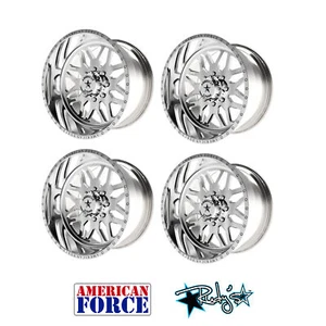 (4) 20x12 American Force Polished SS8 Trax Wheels For Chevy GMC Ford Dodge - Picture 1 of 1