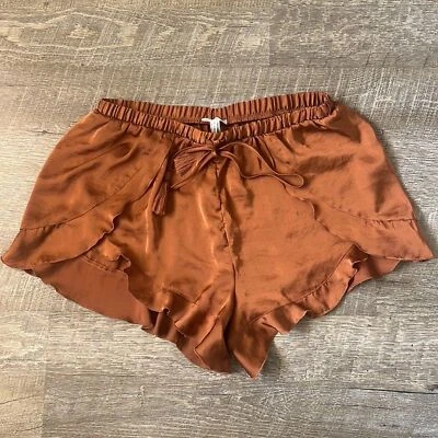 Pantalones cortos de salón Free People Intimates marrón talla pequeña Foto 1 de 4