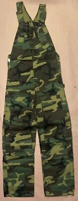 Vintage Liberty Double Knee Military Camo Overalls, Deadstock NWT, Size 30x34 - Image 1 of 4
