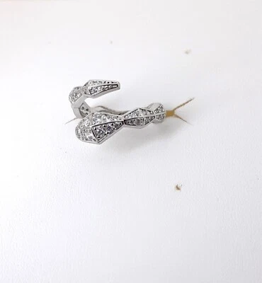 Anello Donna Trova Gioielli 7991-W In Argento A Forma Di Serpente Con Zirconi - Immagine 1 di 2