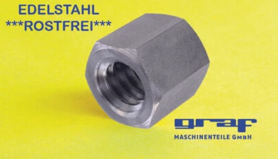 Sechskantmutter Trapezgewindemutter eingängig DIN103 Edelstahl V2A **ROSTFREI** - Bild 1 von 2