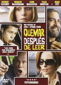 PELICULA DVD QUEMAR DESPUES DE LEER PRECINTADA - Imagen 1 de 3