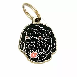 Hundename Ausweisschild, portugiesischer Wasserhund, personalisiert, graviert, handgefertigt - Bild 1 von 12