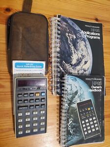 Hewlett Packard Model HP-25 HP25 Calculator, Owners Handbook, App Programs, Read