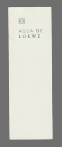 Carte publicitaire - advertising card - Agua de Loewe recto verso - Imagen 1 de 2