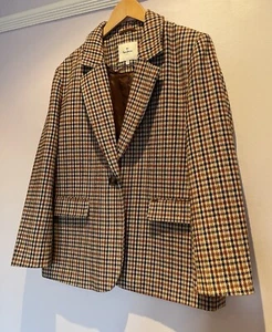 Pepe Jeans London Women’s Jacket Houndstooth Size L - Picture 1 of 23