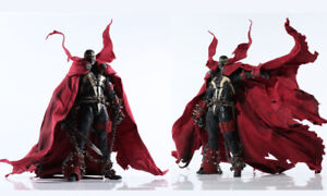 1/12 Scale Red Long Cloak Cape Wired Scarf For Spawn 6'' Action Figure Body Doll