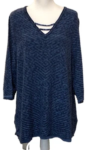 Catherines womens long sleeve lightweight cotton blend sweater 2X - Picture 1 of 12