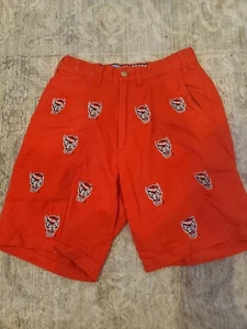 North Carolina State (NCSU) Wolfpack Pennington And Bailes Red Shorts Sz 28 - Picture 1 of 7