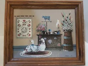 Obras de arte originales de pintura al óleo de bodegones jaspe firmado 12x10 listo para colgar - Imagen 1 de 12