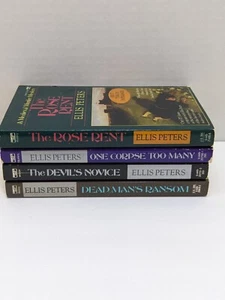 ELLIS PETERS lot of 4 PB suspense thriller mystery crime novels - Picture 1 of 3
