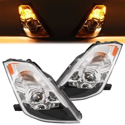 For Nissan 350Z 2003-2009 2005 Projector Headlights Lamps Left Right HID Xenon - Image 1 of 4