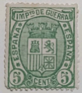 Spain 1st Republic Edifil # 154 (*) MNG 1875 War Tax - Picture 1 of 2