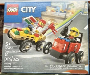 LEGO CITY: PIZZA VS FIRE TRUCK #60458 BRAND NEW IN BOX SEALED 70 PCS GIFT - Picture 1 of 13