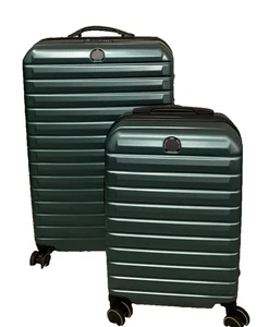 Delsey Helium Edge 2-piece Luggage Spinner Hardside Set 30" & 22" in Green - NEW - Picture 1 of 9