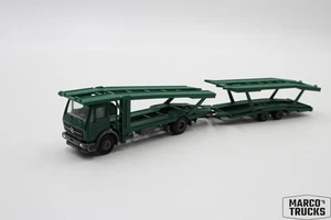 Herpa MB Mercedes NG "swallow's nest" car transporter green/gray 1:87 /H23135 - Picture 1 of 1