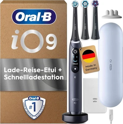 Oral-B iO Series 9 Plus Edition Cepillo de dientes eléctrico + 3 cepillos insertables, - Imagen 1 de 4