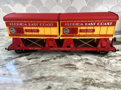 Coche plano Aristocraft ART-46508 FL East Coast Piggyback con dos remolques sin caja original Foto 1 de 4