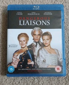 Dangerous Liaisons Blu Ray 1988 Glenn Close, John Malkovich, Michelle Pfeiffer - Picture 1 of 3