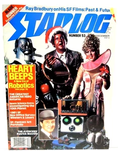 STARLOG #53 Dec 1981 Heart Beeps GAH The Avengers Ray Bradbury Blade Runner - Imagen 1 de 7