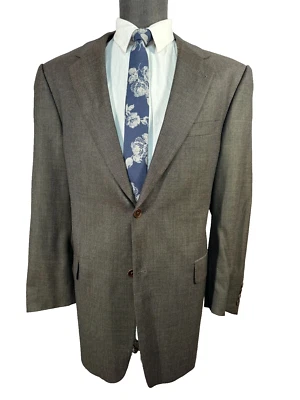 DANIEL CREMIEUX Mens Brown ING LORO PIANA & C Sport Coat Blazer Jacket SIZE 44R - Image 1 of 4