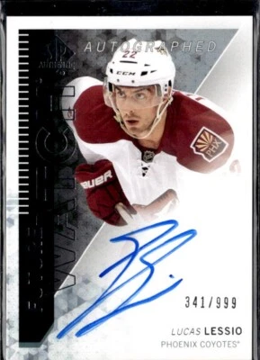 13/14 SP AUTHENTIC FUTURE WATCH AUTO #301 LUCAS LESSIO RC (341/999) - Image 1 of 2