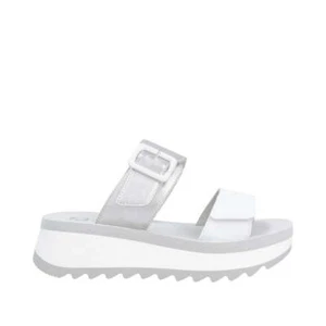 Damen Rieker Sport silber/weiß Pantolette silber Doppelriemen W3050-90 - Bild 1 von 13